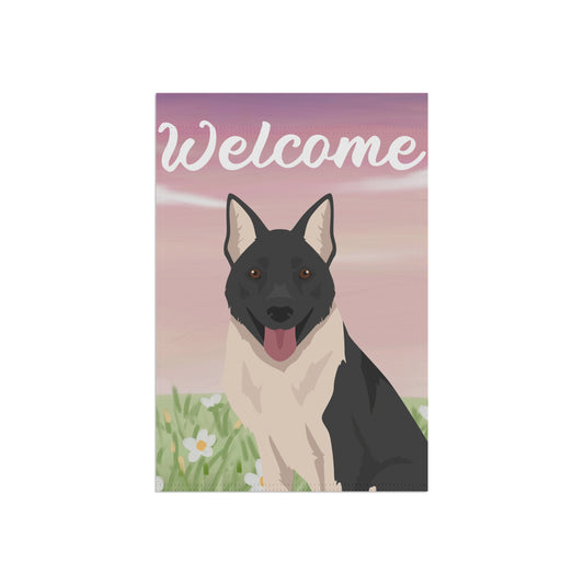 Russo European Laika Dog Welcome Garden Flag