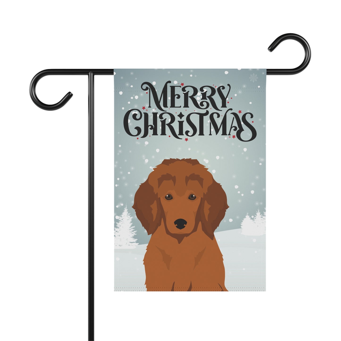 Standard Poodle Dog Garden Flag