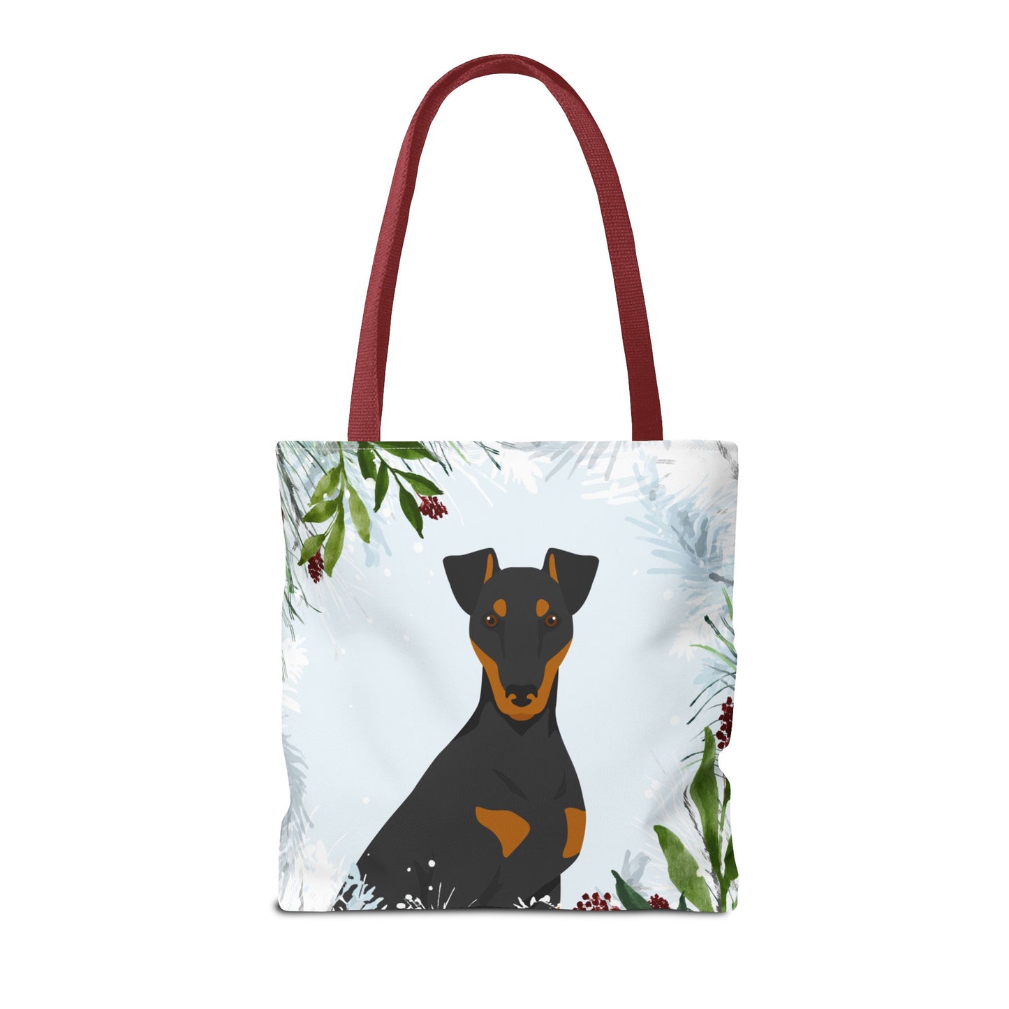 Manchester Terrier Dog Christmas Holiday Tote Bag 16x16