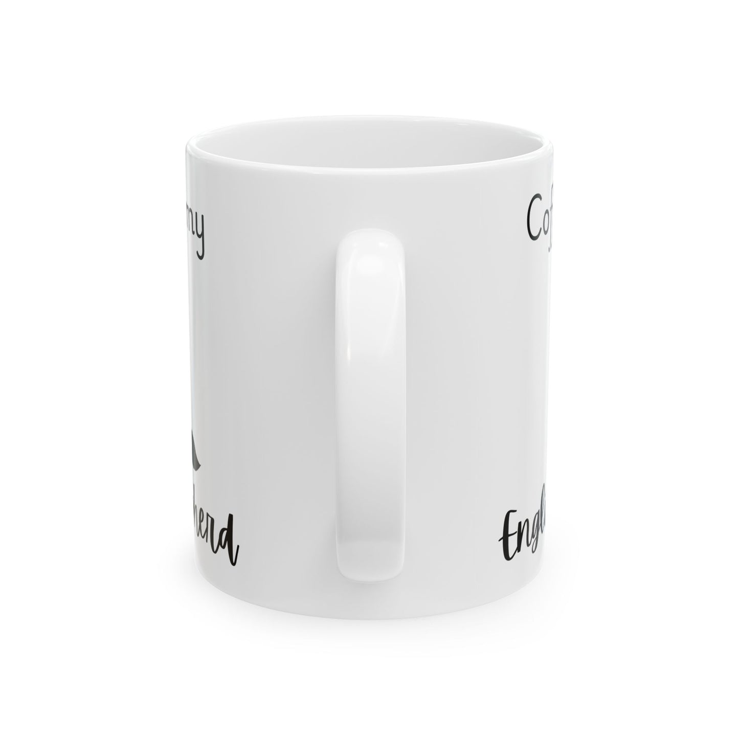 Coffee and My English Shepherd Ceramic Mug | Dog Lover Gift, Pet Owner Cup, Cute Mug for Dog Moms, Funny Mug for Coffee Lovers