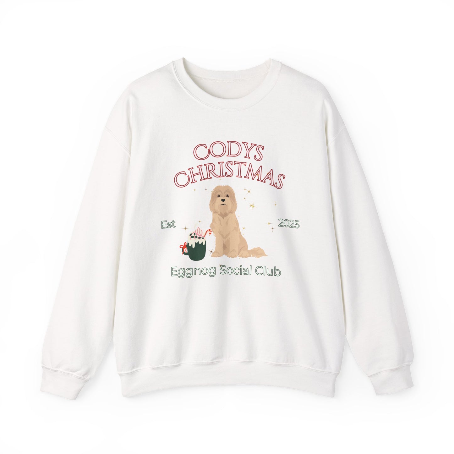 Lowchen Dog Christmas Social Club Unisex Heavy Blend Crewneck Sweatshirt Custom Name