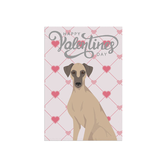 Sloughi Dog Valentines Day Garden Flag