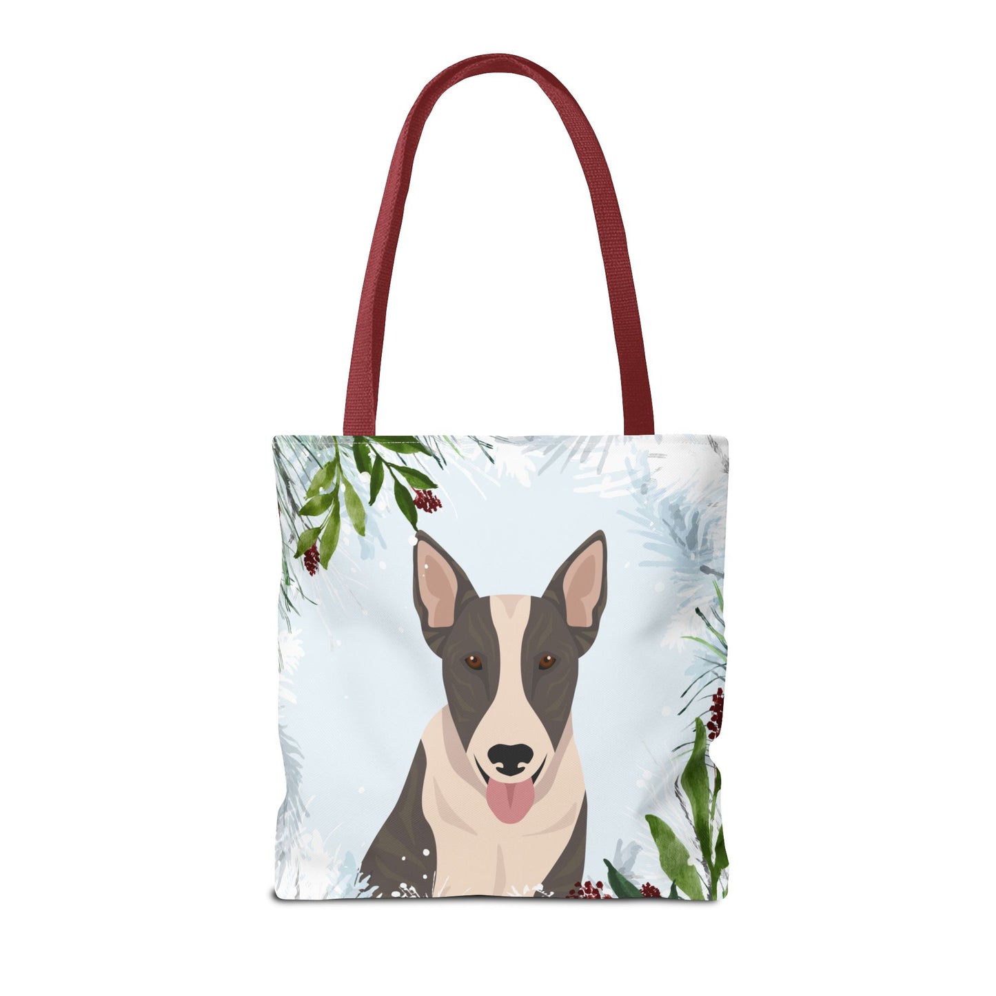 Bull Terrier Dog Christmas Holiday Tote Bag 16x16