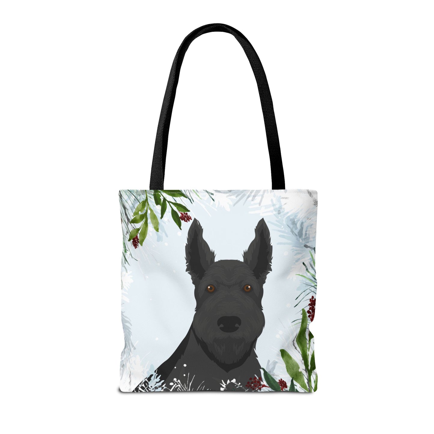 Scottish Terrier Dog Christmas Holiday Tote Bag 16x16