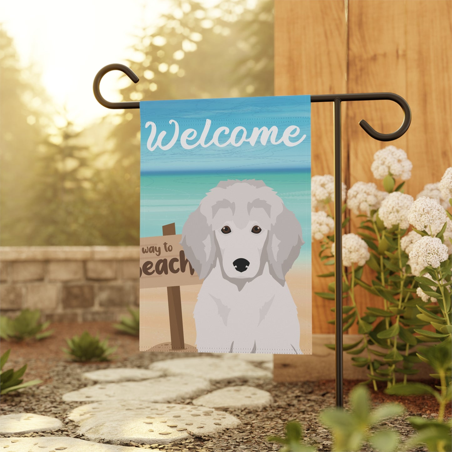 Poodle Dog Garden Flag