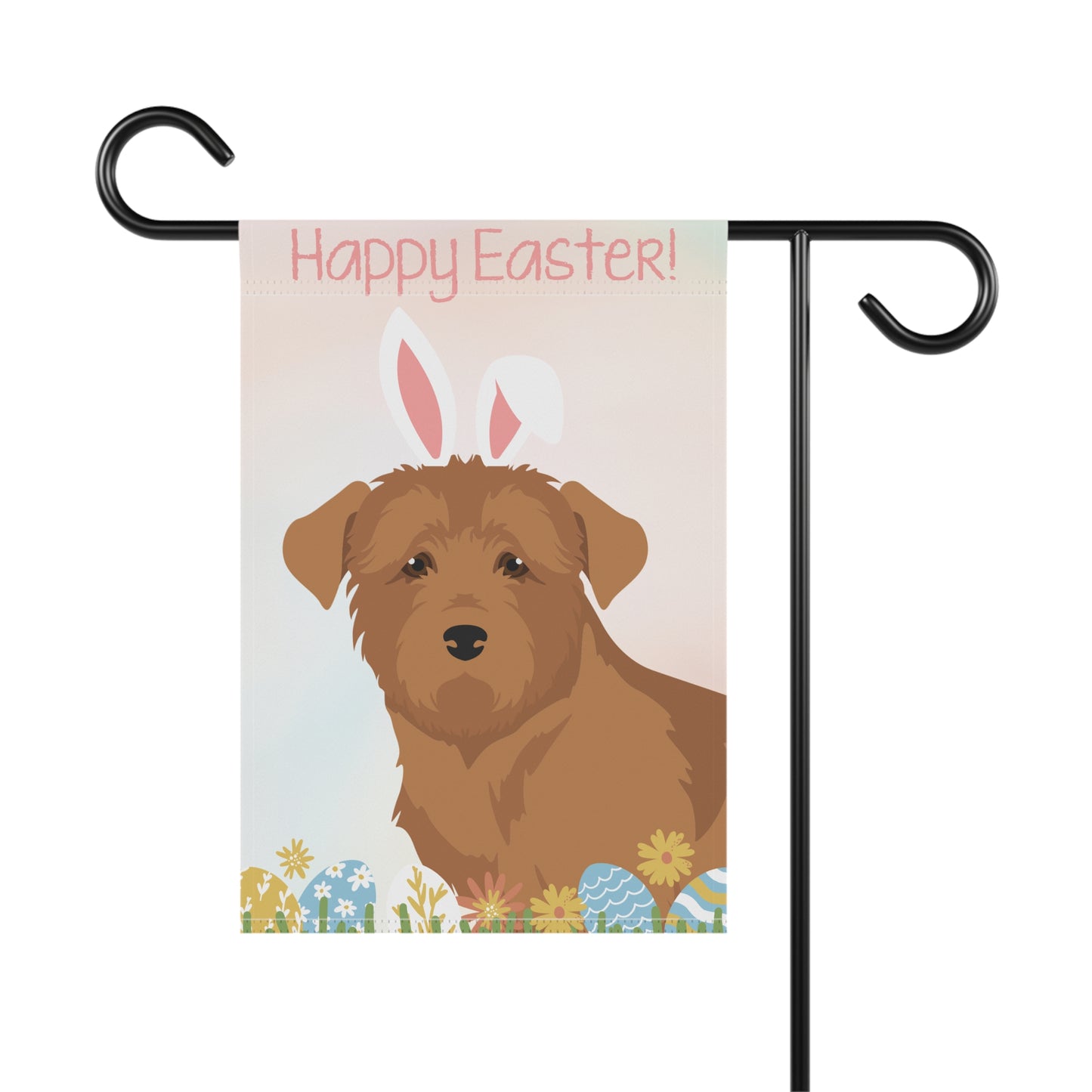 Glen of Immal Dog Happy Easter Garden Flag