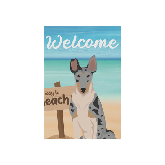 Smooth Collie Dog Garden Flag