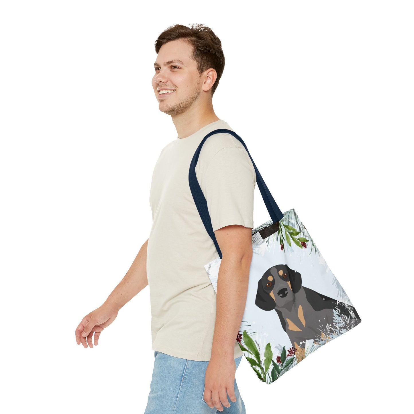 Beagle Dog Christmas Holiday Tote Bag 16x16