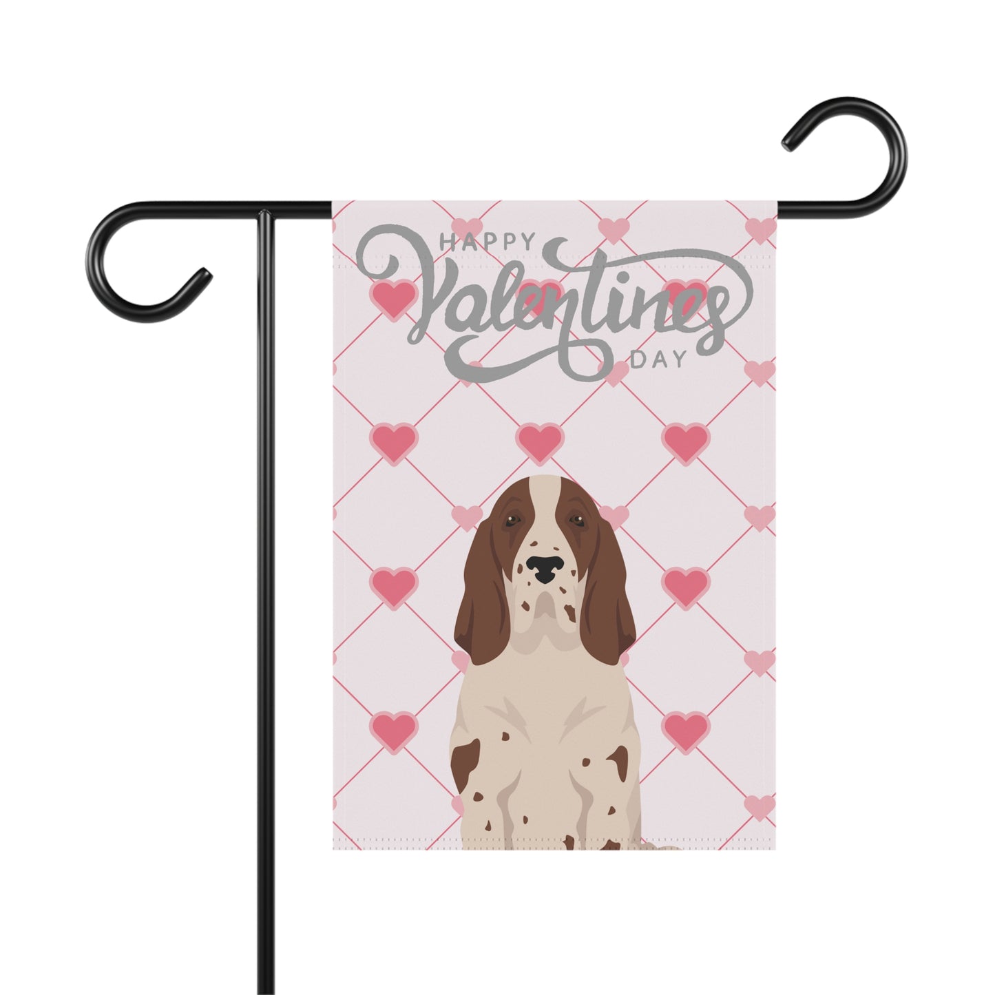 Bracco Italiano Dog Valentines Day Garden Flag