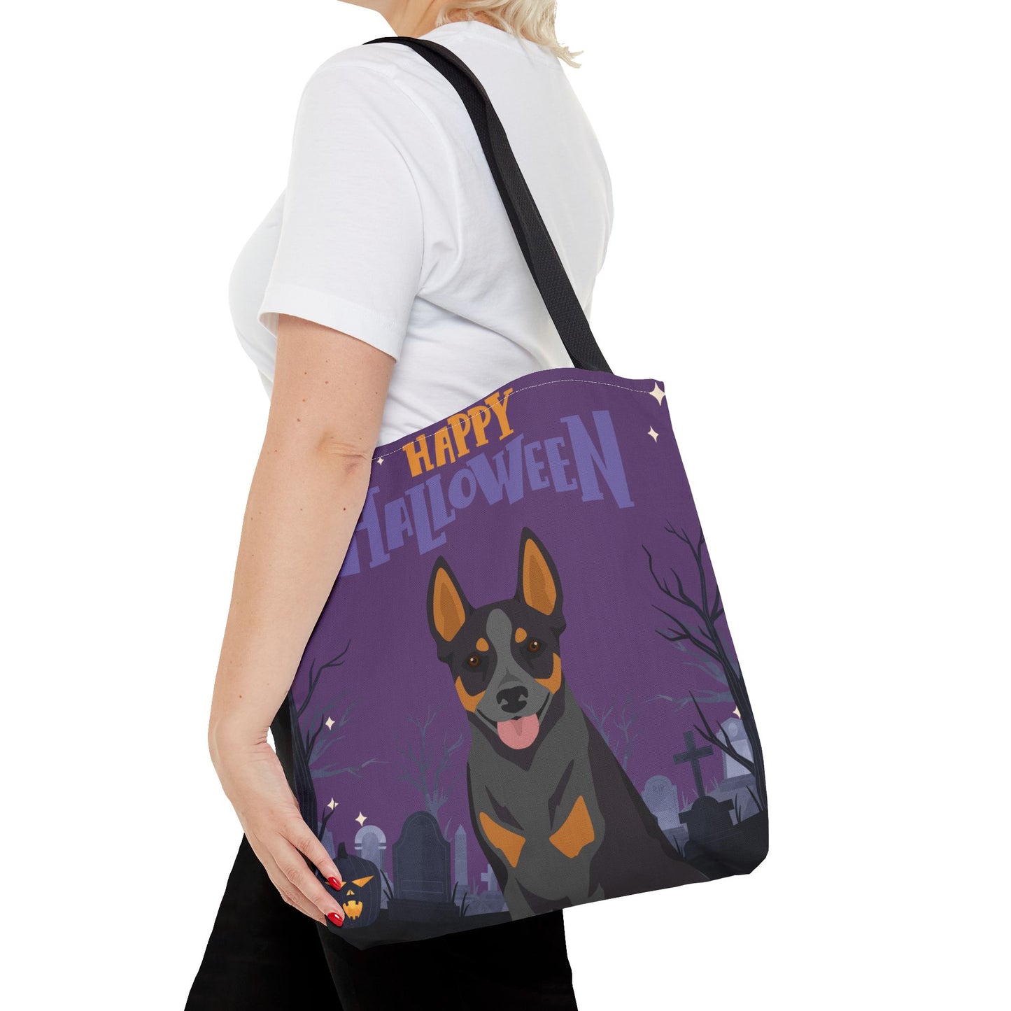 Australian Stumpy Tail Cattle Dog Dog Happy Halloween Tote Bag 16x16