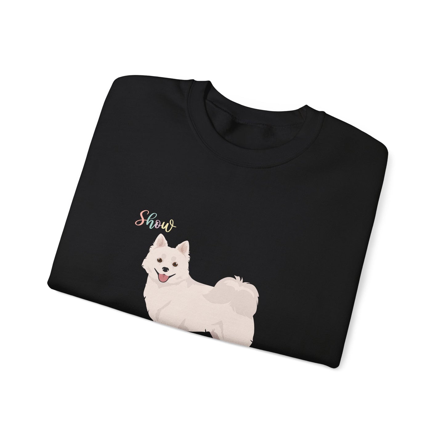 American Eskimo Dog Dog Unisex Heavy Blend Crewneck Sweatshirt