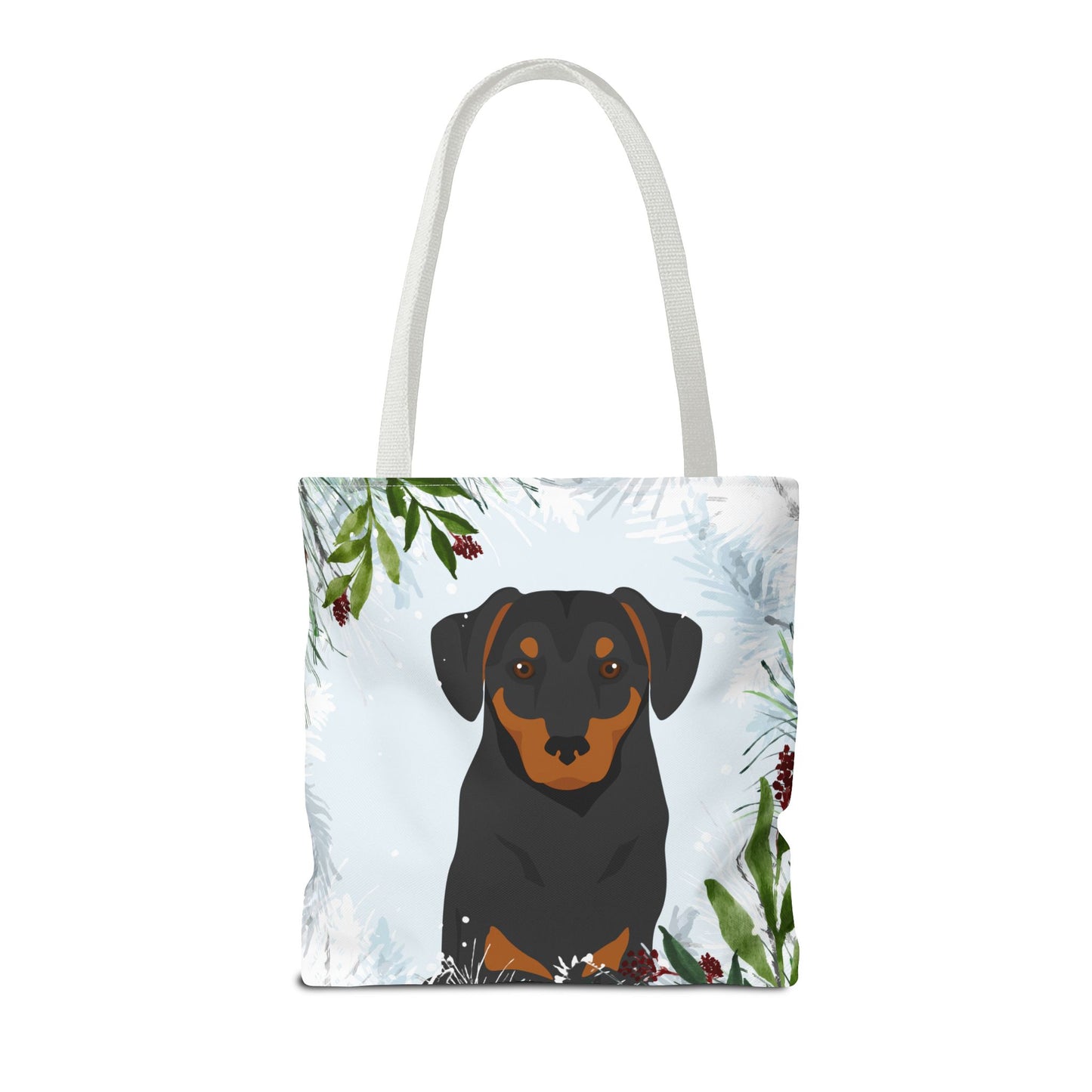 Austrian Pinscher Dog Christmas Holiday Tote Bag 16x16