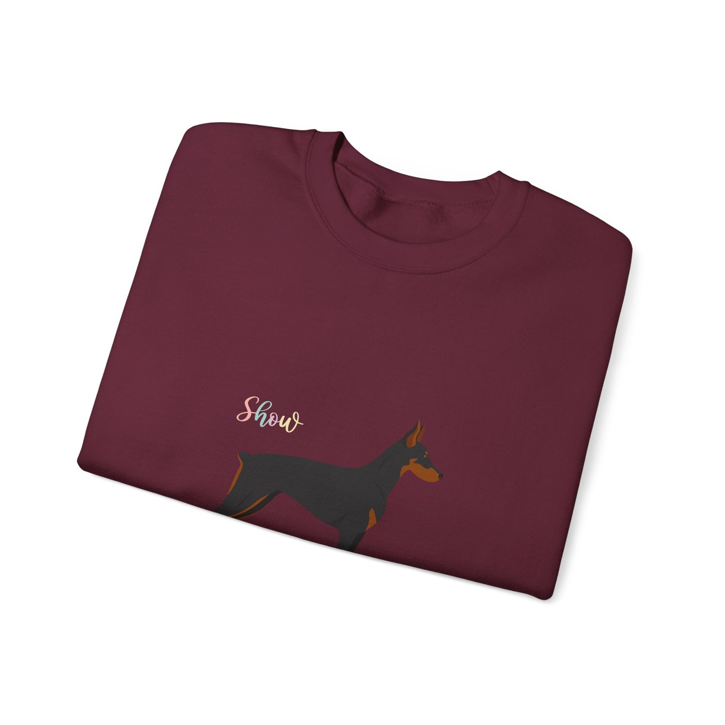 Doberman Pinscher Dog Unisex Heavy Blend Crewneck Sweatshirt