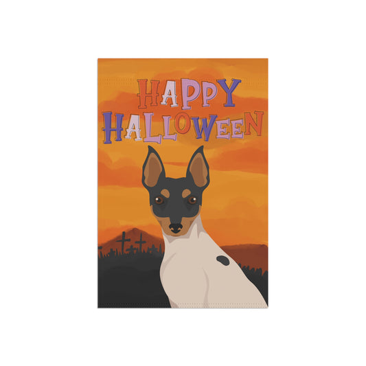 Toy Fox Terrier Dog Halloween Garden Flag