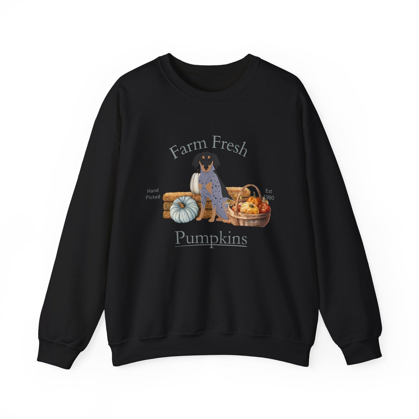 Bluetick Coonhound Dog Fall Farm Fresh Unisex Heavy Blend Crewneck Sweatshirt