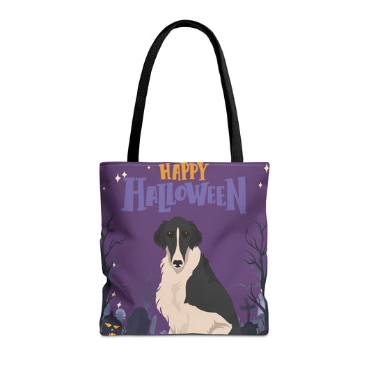 Borzoi Dog Happy Halloween Tote Bag 16x16