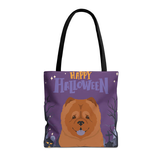 Chow Chow Dog Happy Halloween Tote Bag 16x16