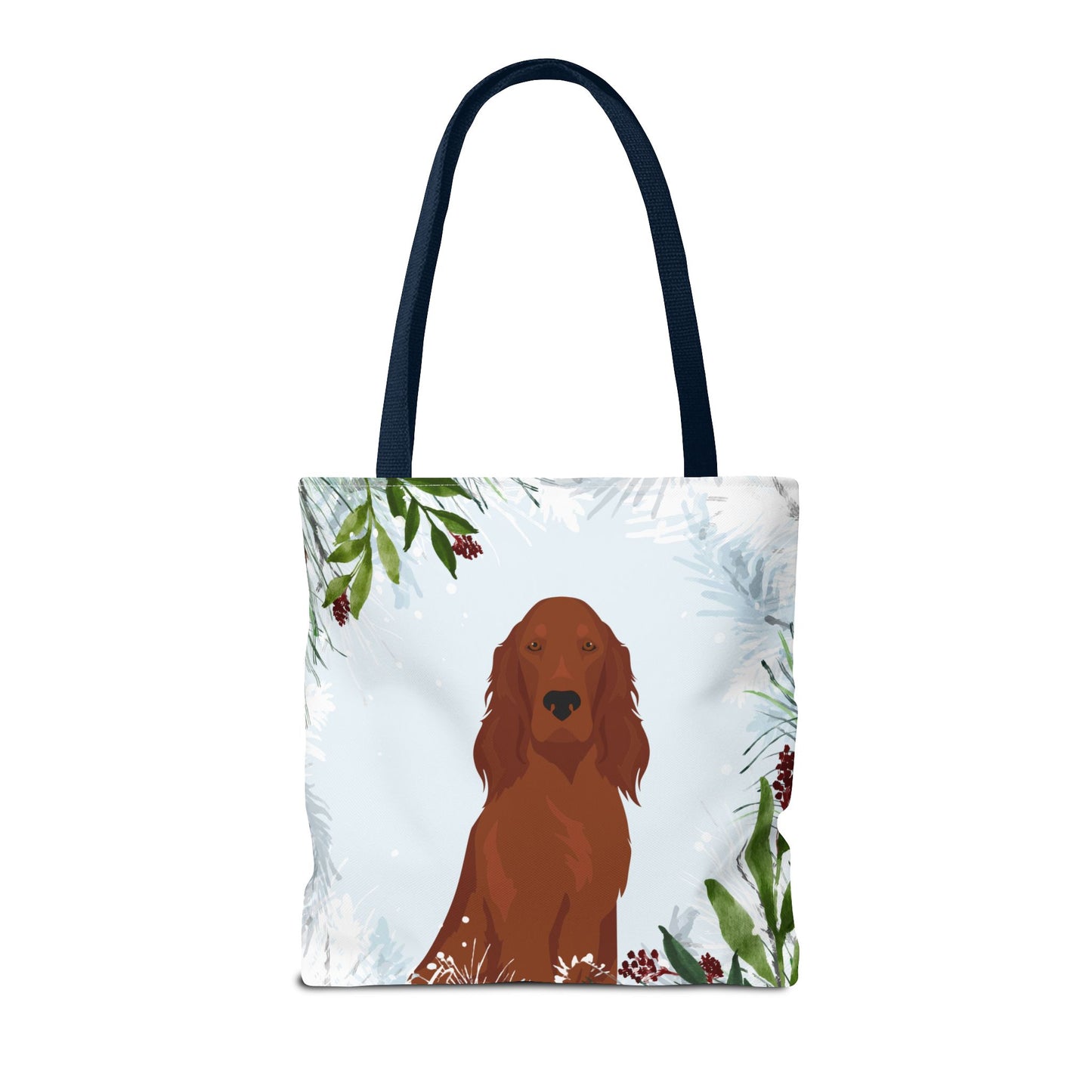 Irish Setter Dog Christmas Holiday Tote Bag 16x16
