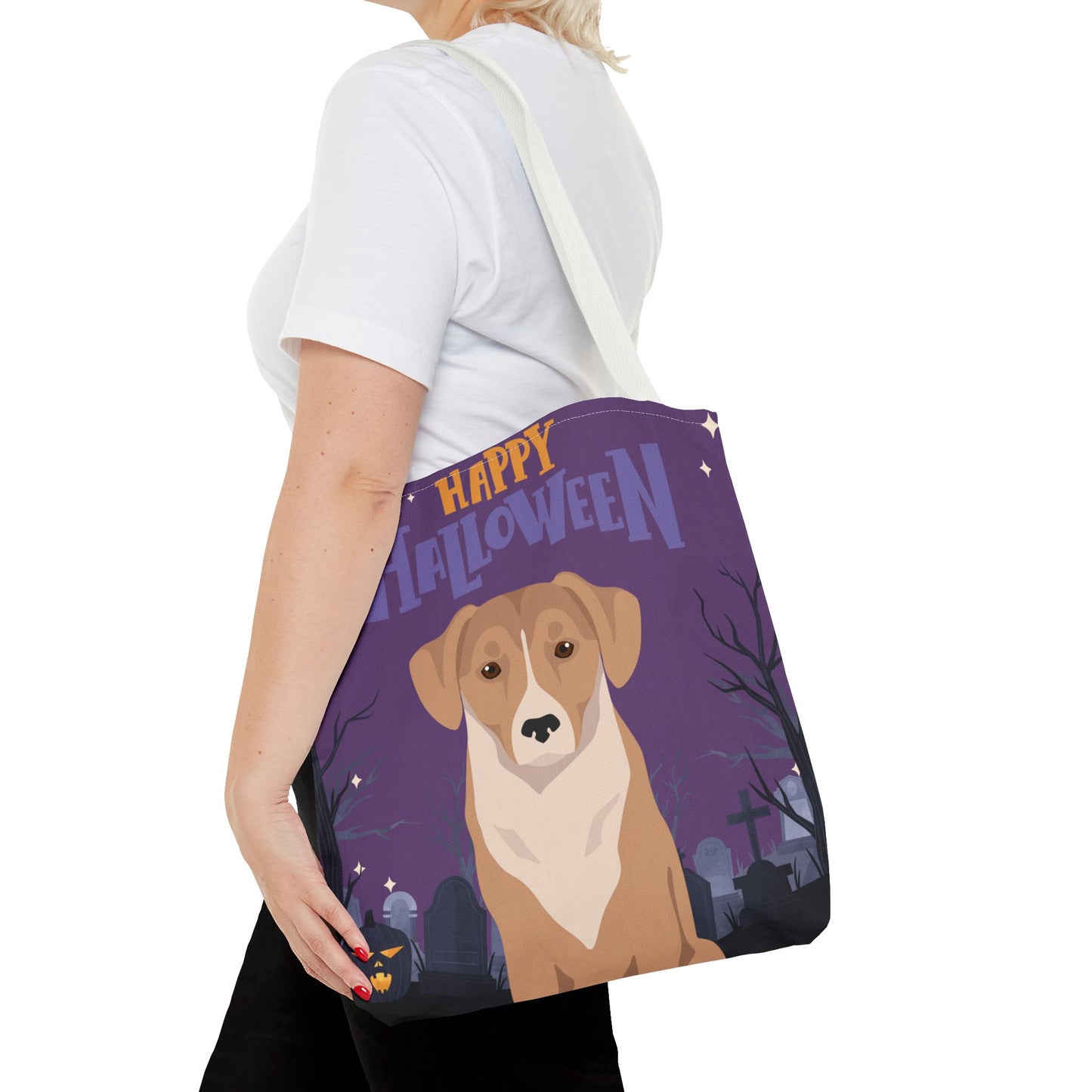 Austrian Pinscher Dog Happy Halloween Tote Bag 16x16