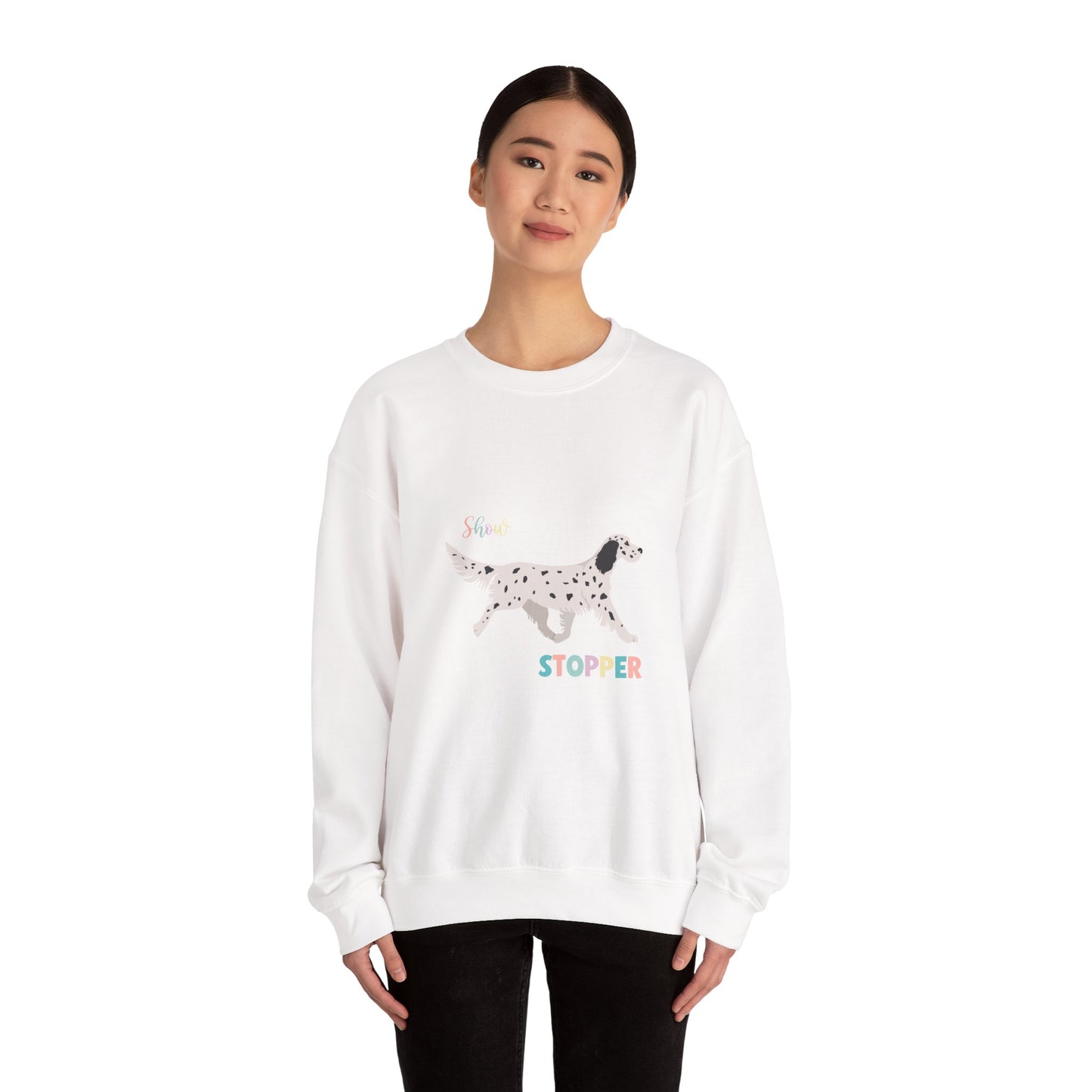 English Setter Dog Unisex Heavy Blend Crewneck Sweatshirt