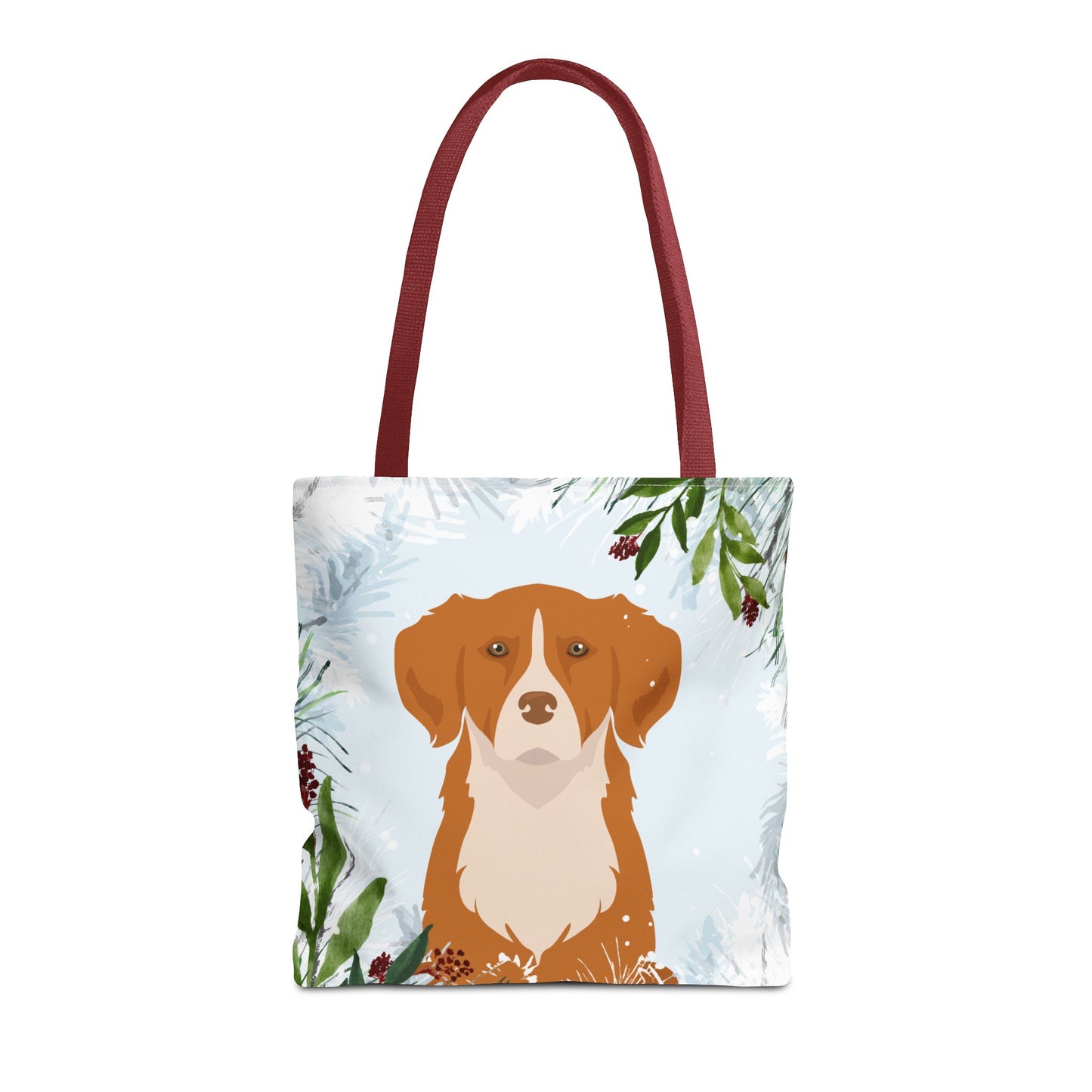 Nova Scotia Tolling Retriever Dog Christmas Holiday Tote Bag 16x16