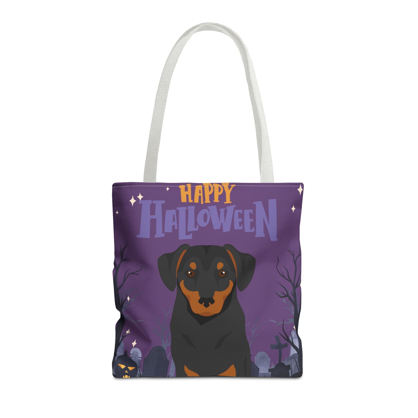 Austrian Pinscher Dog Happy Halloween Tote Bag 16x16