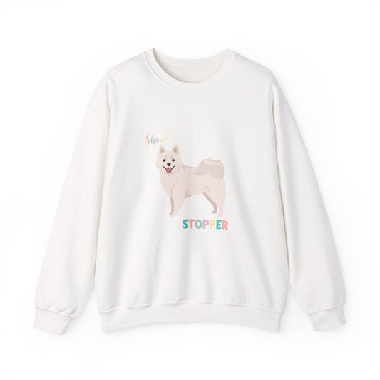 American Eskimo Dog Dog Unisex Heavy Blend Crewneck Sweatshirt