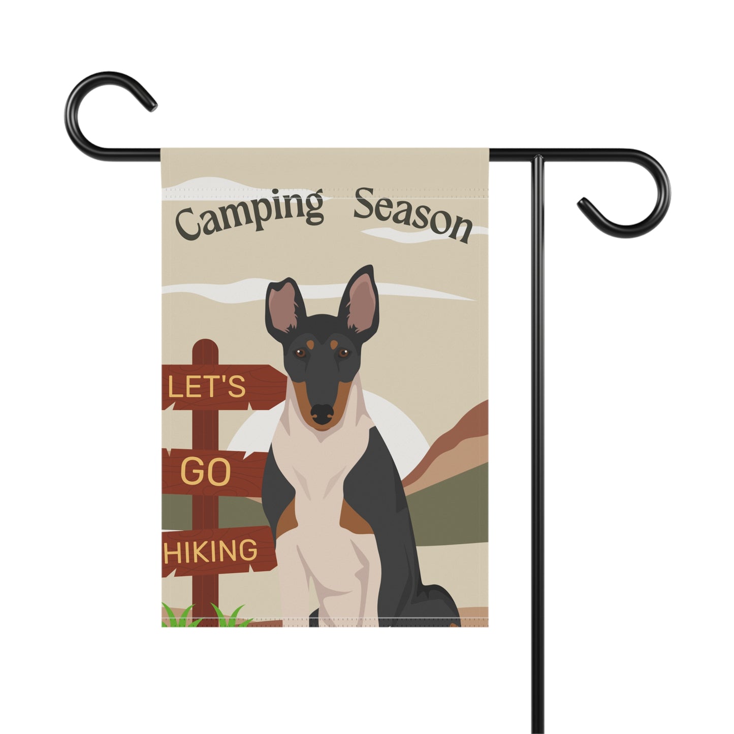 Smooth Collie Dog Camping Garden Flag