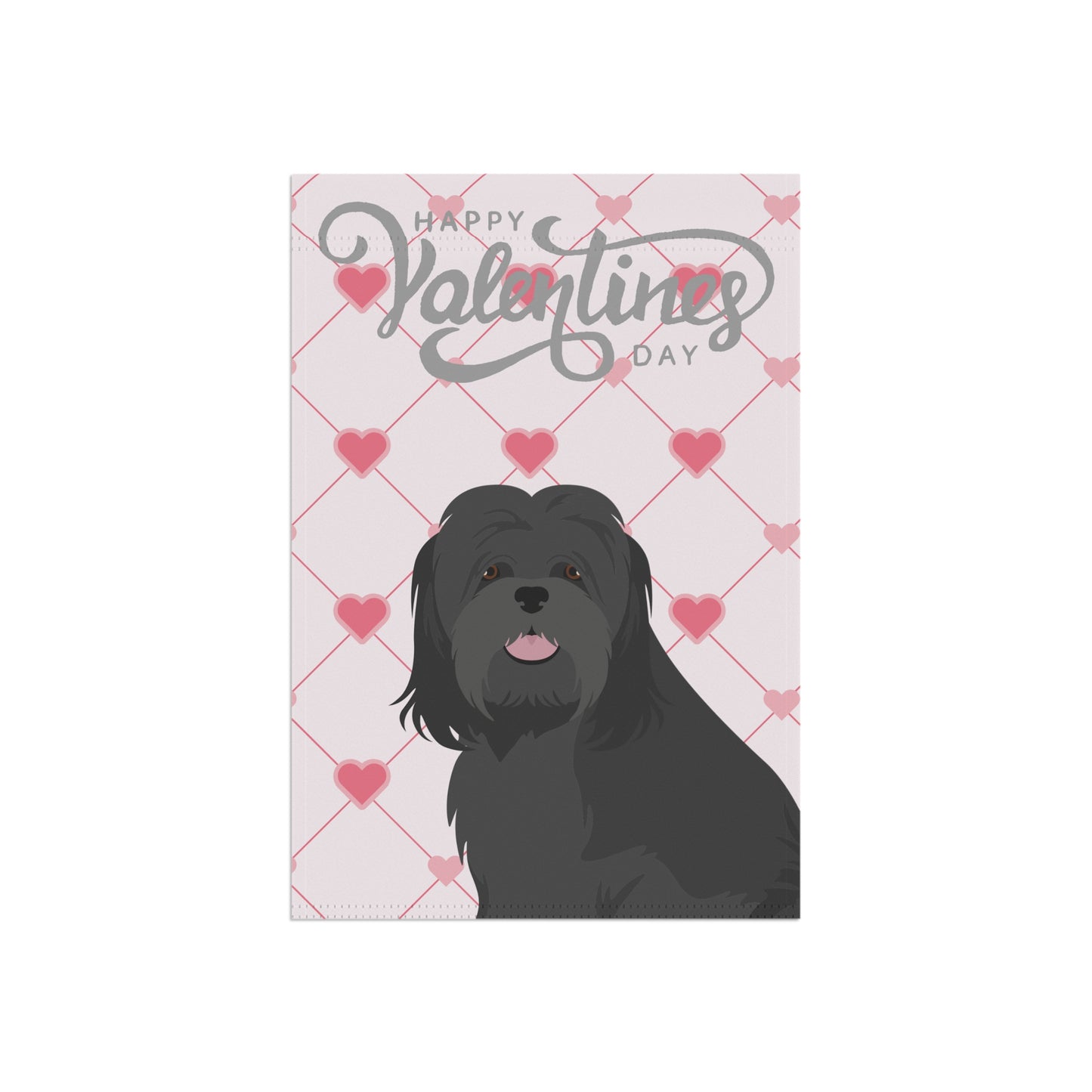 Lhasa Apso Dog Valentines Day Garden Flag