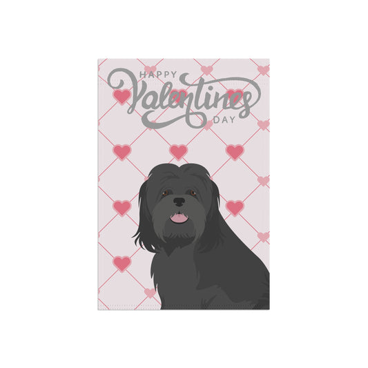Lhasa Apso Dog Valentines Day Garden Flag