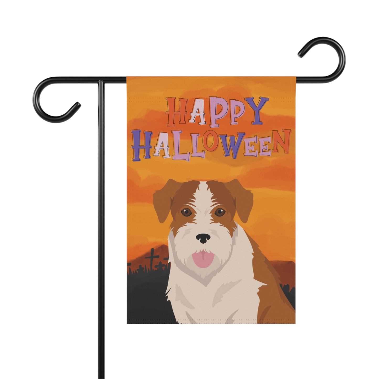 Kromfohrlander Dog Halloween Garden Flag