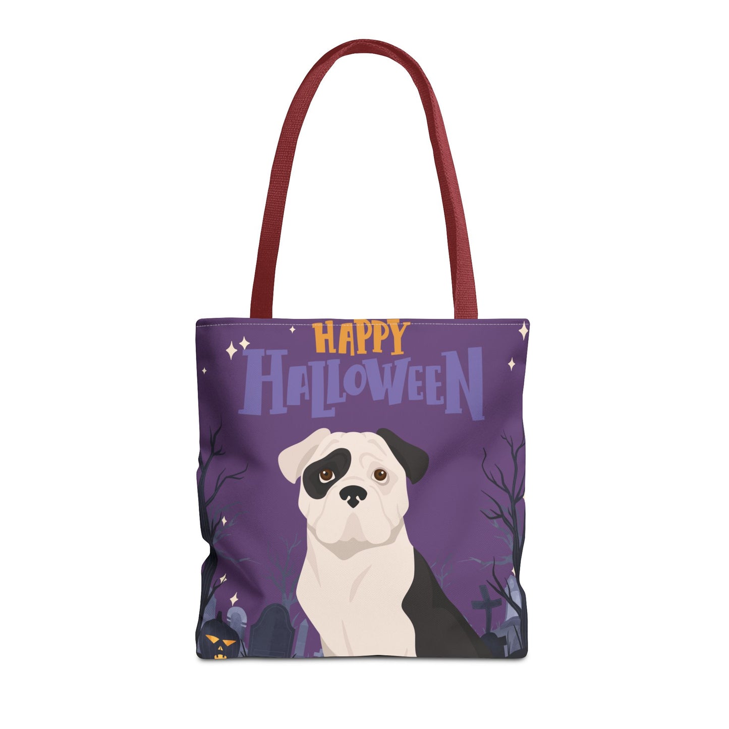 American Bulldog Dog Happy Halloween Tote Bag 16x16