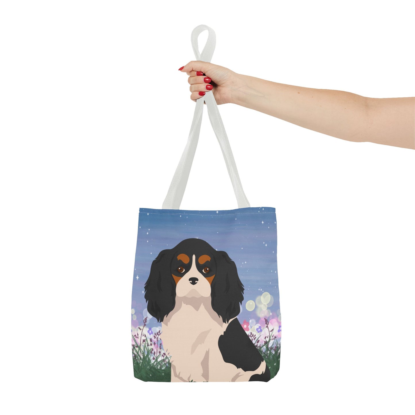 Cavalier King Charles Spaniel Dog Tote Bag 13x13