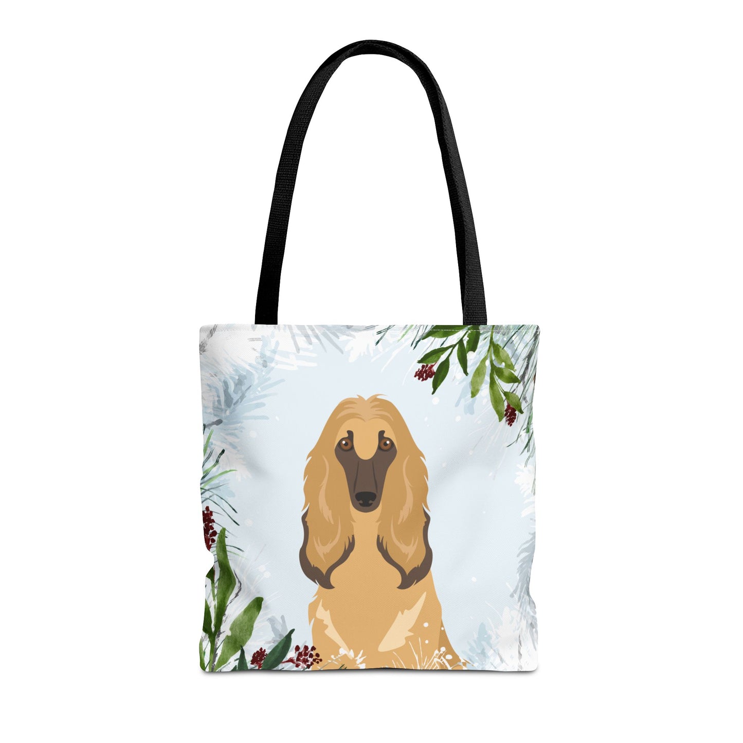 Afghan Hound Dog Christmas Holiday Tote Bag 16x16