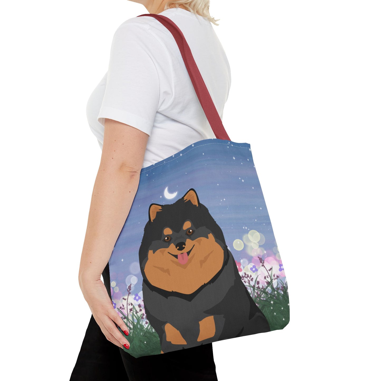 Pomeranian Dog Tote Bag 16x16