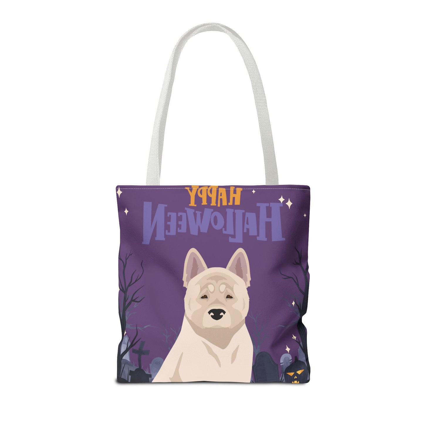 American Akita Dog Happy Halloween Tote Bag 16x16
