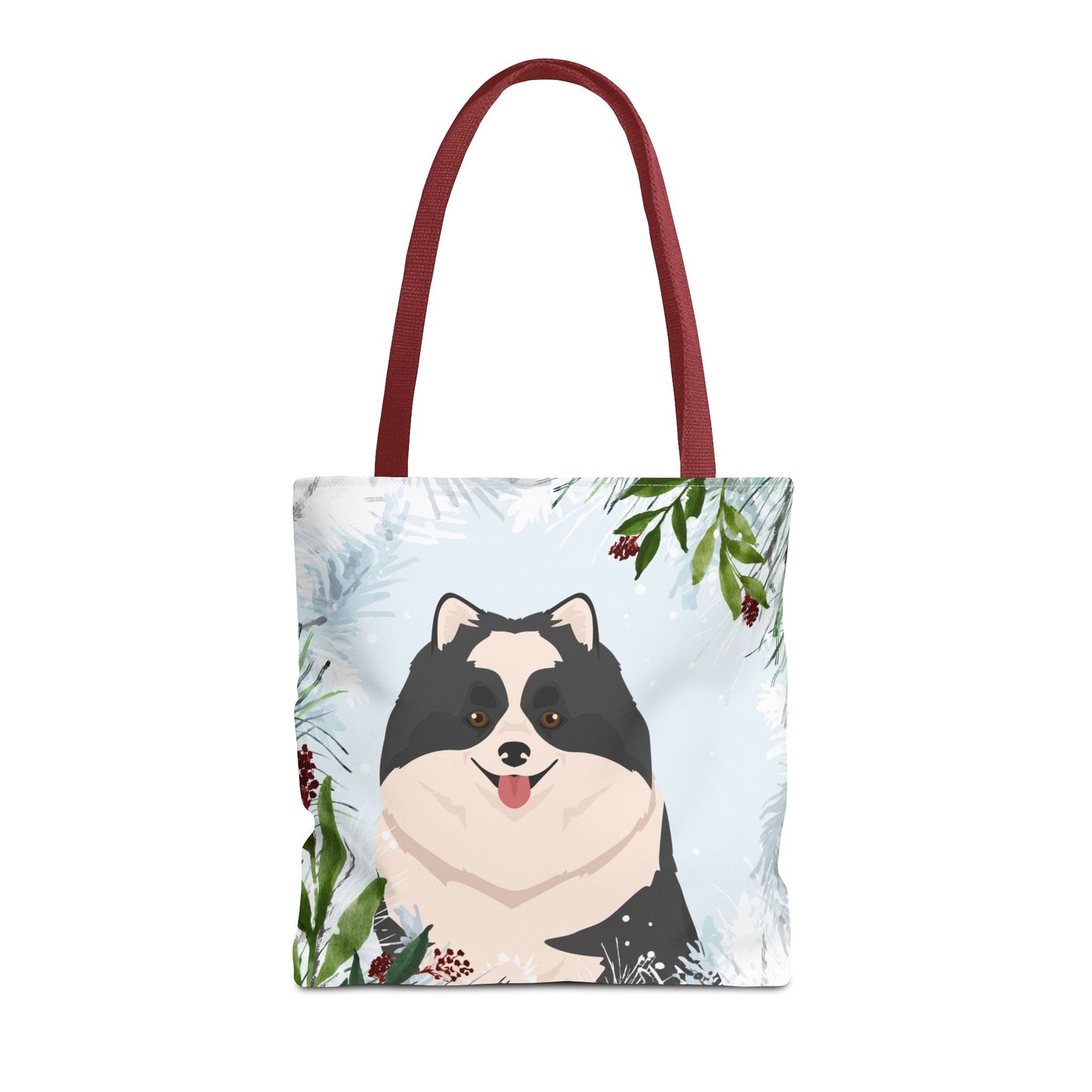 Pomeranian Dog Christmas Holiday Tote Bag 16x16