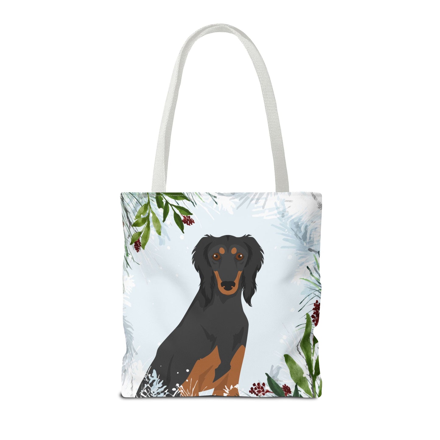 Saluki Dog Christmas Holiday Tote Bag 16x16
