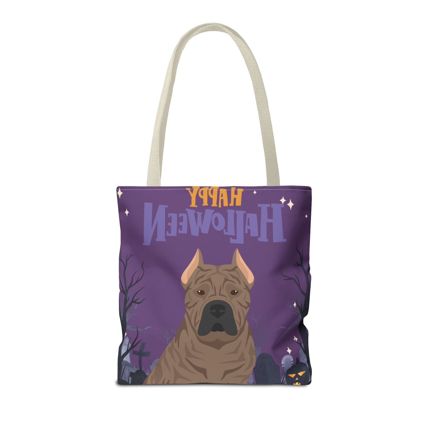 Presa Canario Dog Happy Halloween Tote Bag 16x16