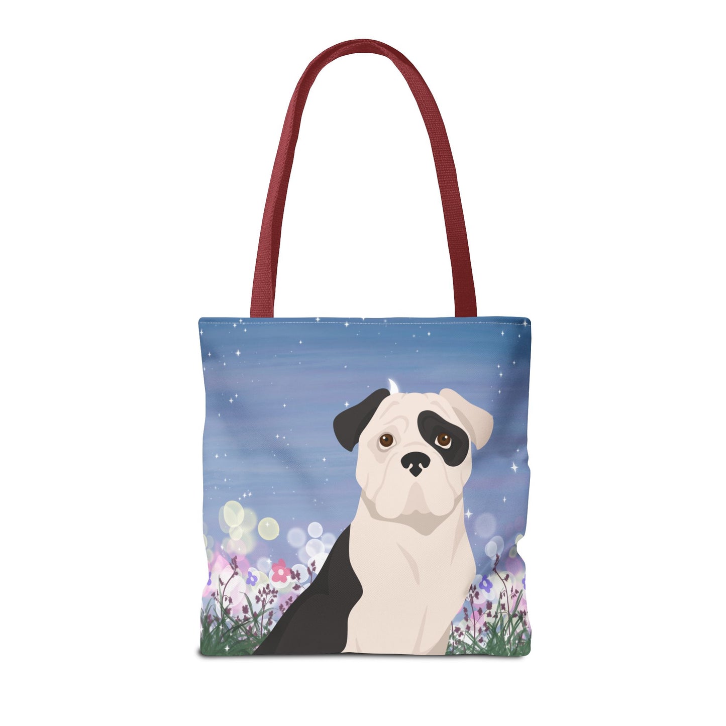 American Bulldog Dog Tote Bag 16x16