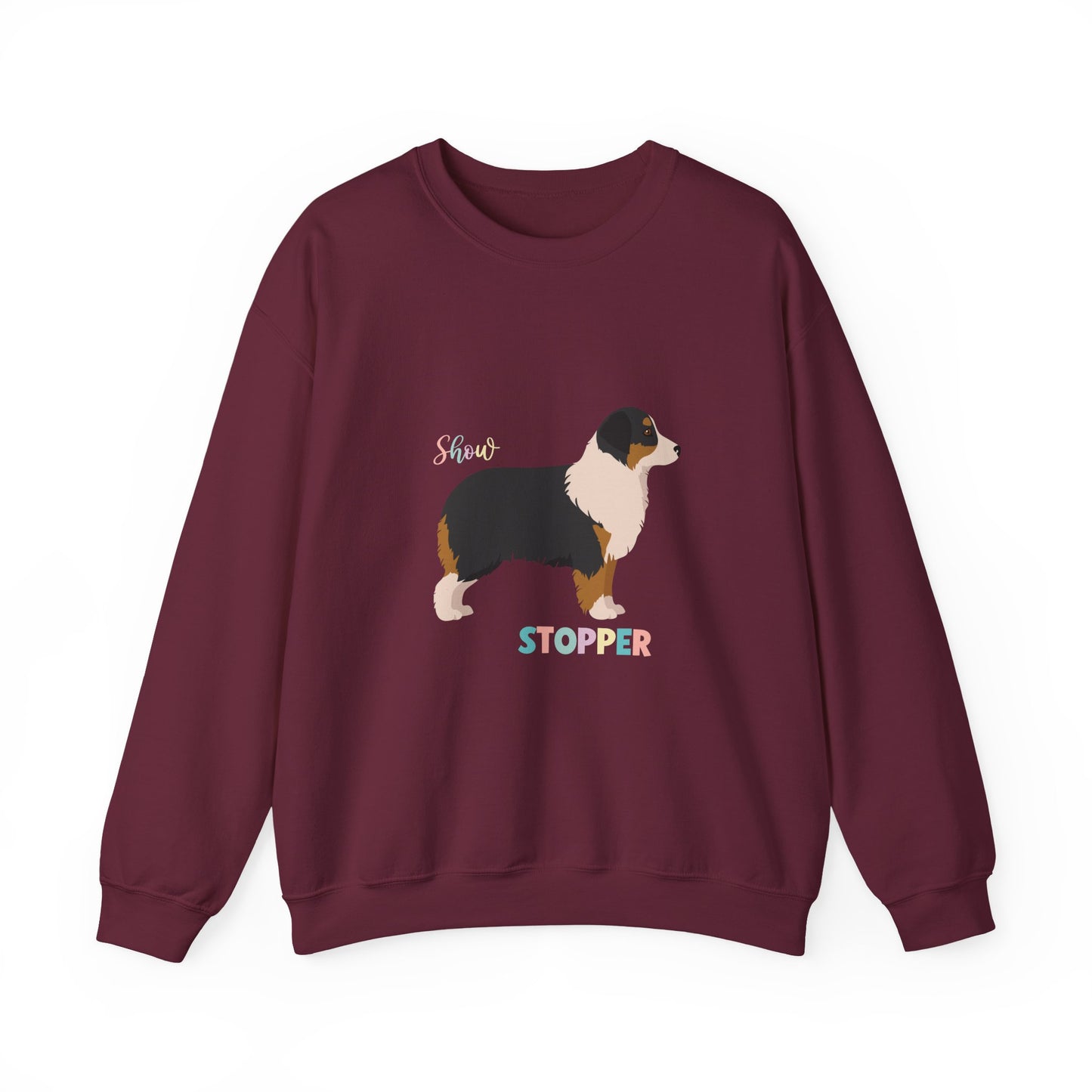 Miniature American Shepherd Dog Unisex Heavy Blend Crewneck Sweatshirt