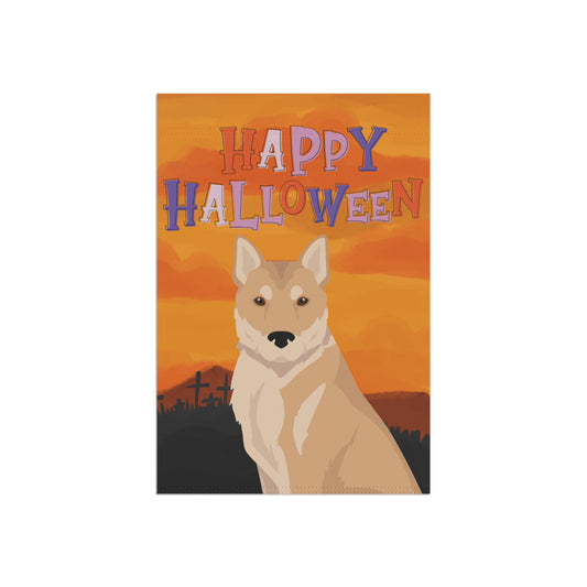Korean Jindo Dog Halloween Garden Flag