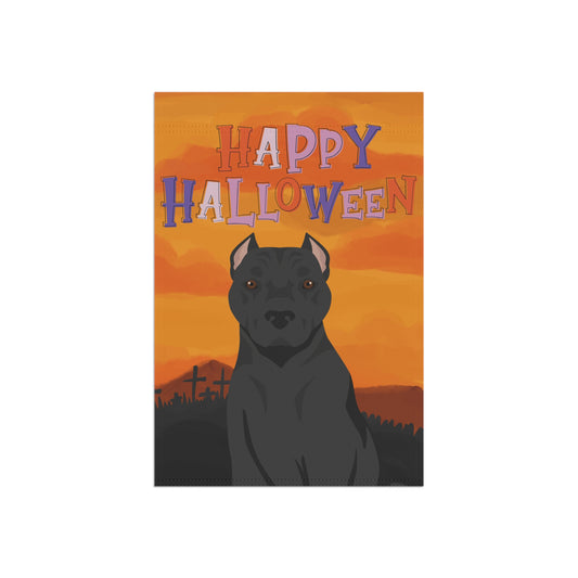 American Staffordshire Terrier Dog Halloween Garden Flag