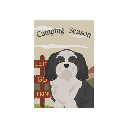 Shih Tzu Dog Camping Garden Flag