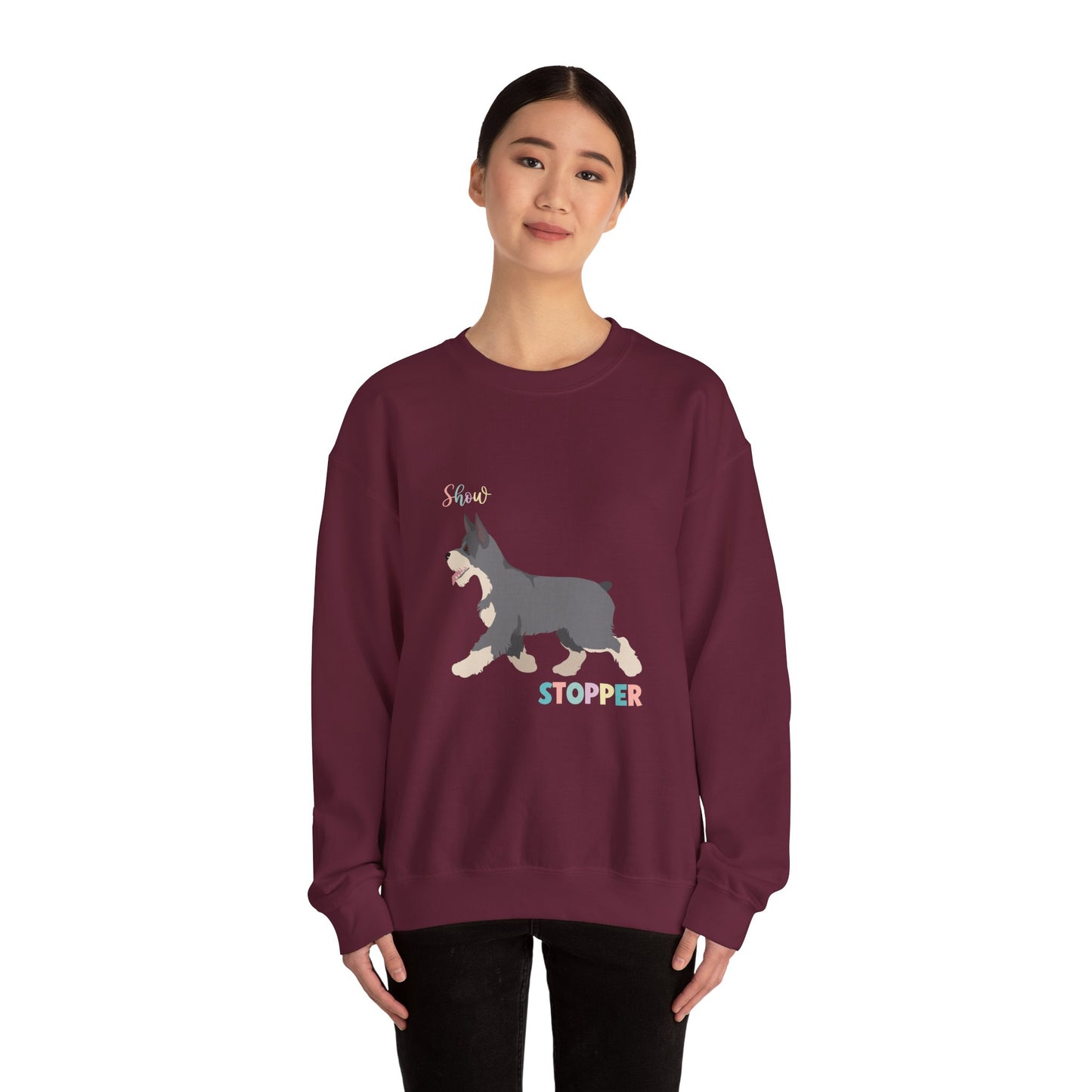 Schnauzer Dog Unisex Heavy Blend Crewneck Sweatshirt