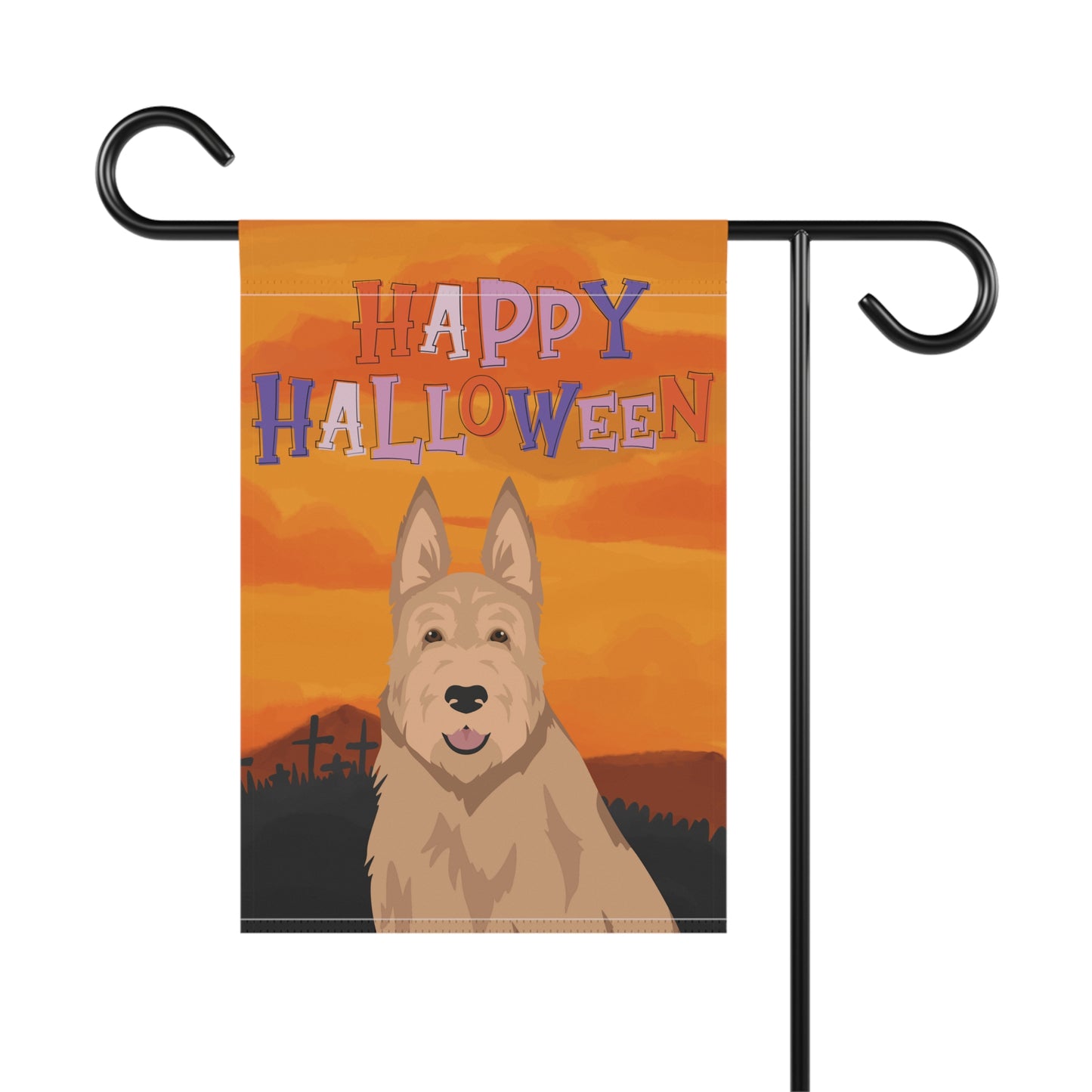 Berger Picard Dog Halloween Garden Flag