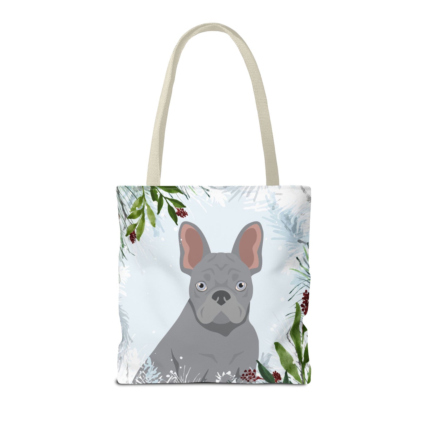 French Bulldog Dog Christmas Holiday Tote Bag 16x16