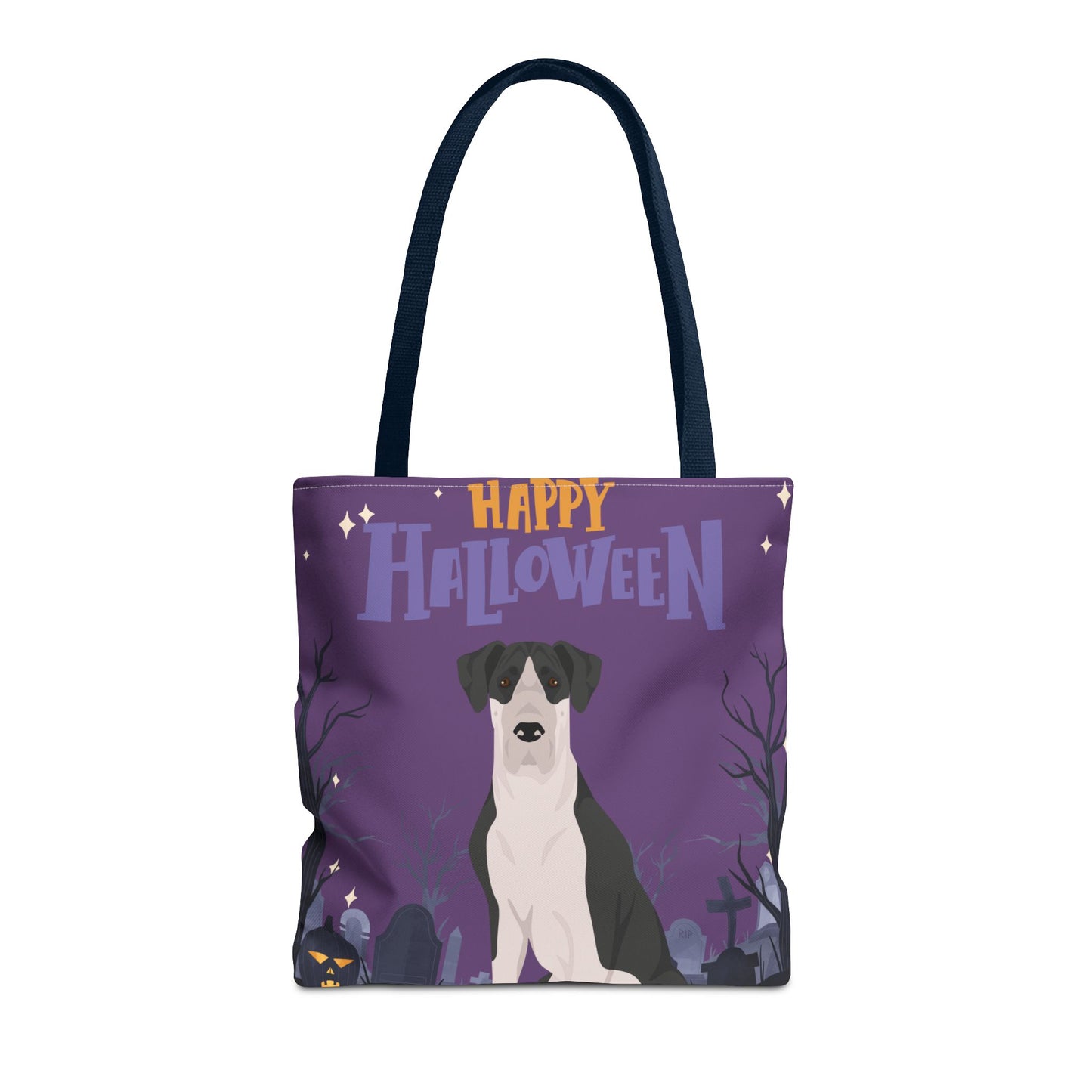 Great Dane Dog Happy Halloween Tote Bag 16x16