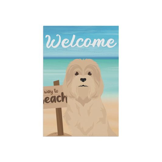 Lowchen Dog Garden Flag