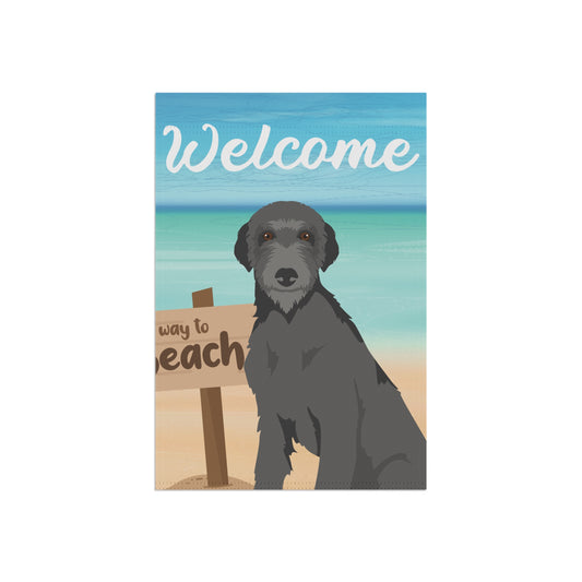 Scottish Deerhound Dog Garden Flag